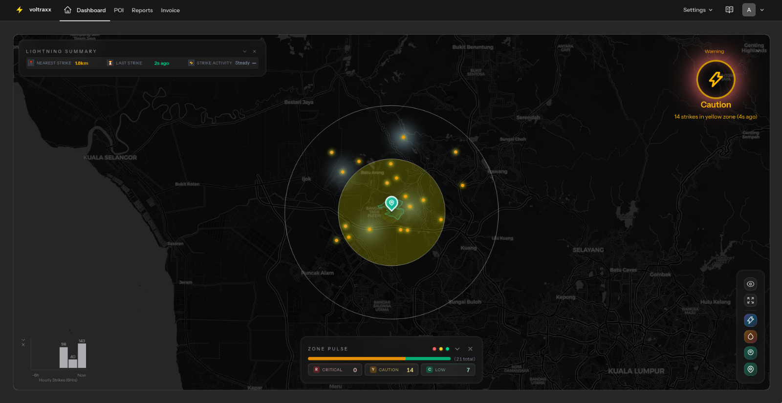 Voltraxx Lightning Dashboard Interface